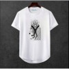 Erkek Ön Baskili T-shirt Plus Model